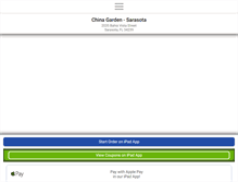 Tablet Screenshot of chinagardensarasota.com